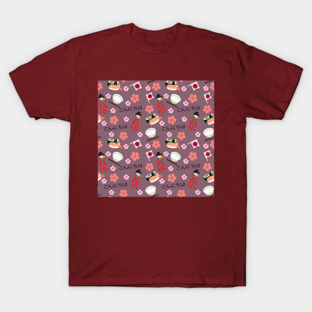 Japanese Style T-Shirt by Kiroiharu